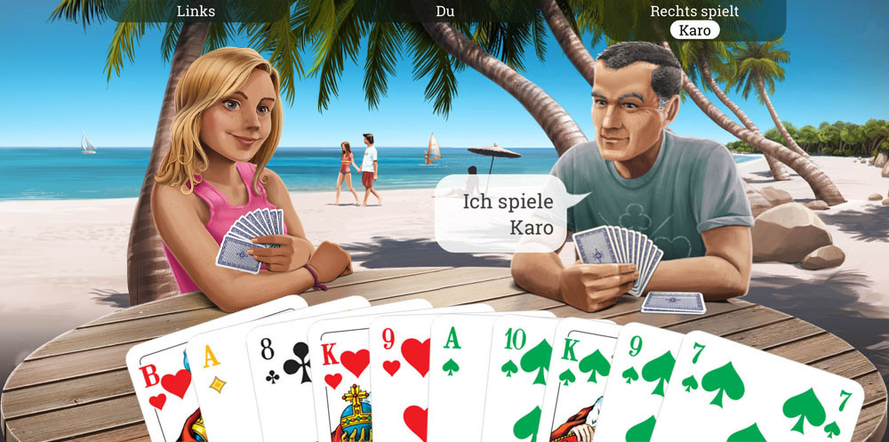 Skat spielen gegen Computer